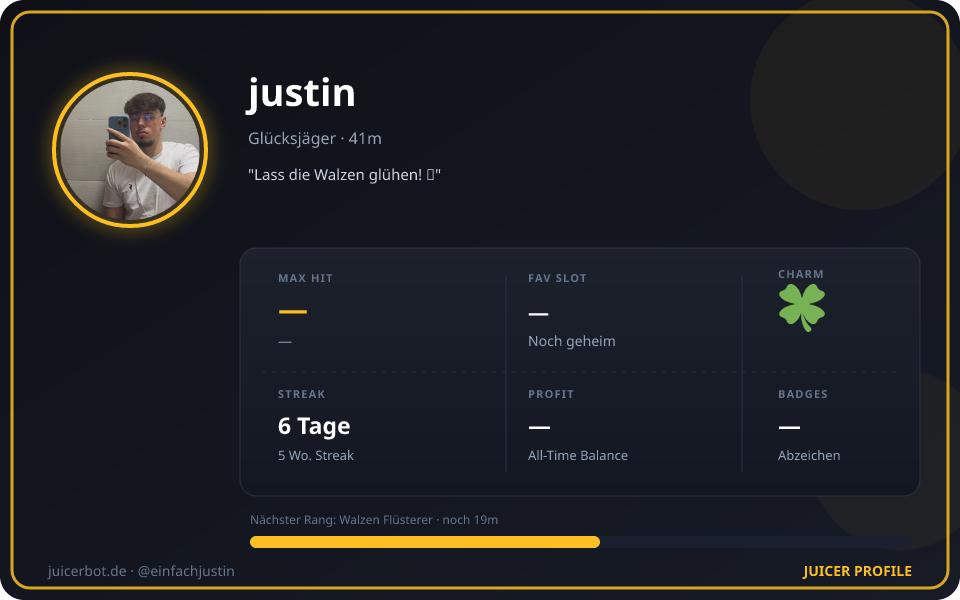 Profil-Karte von justin