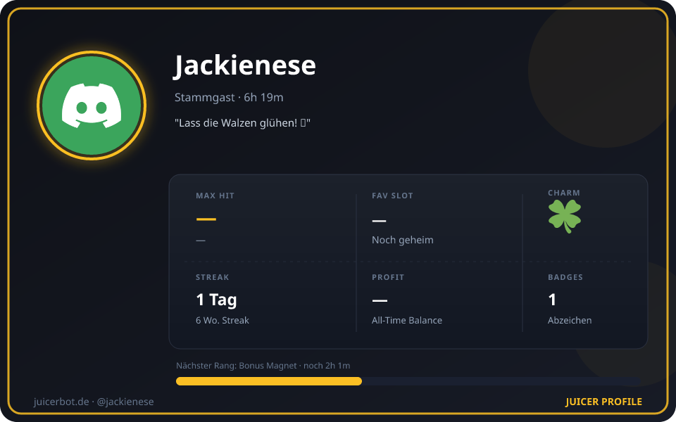 Profil-Karte von Jackienese