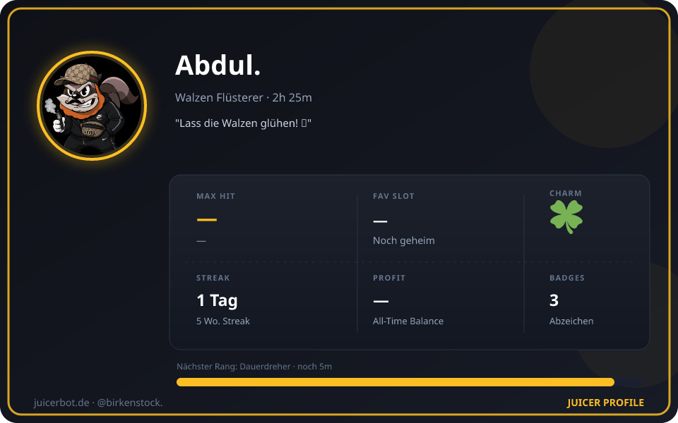 Profil-Karte von Abdul.