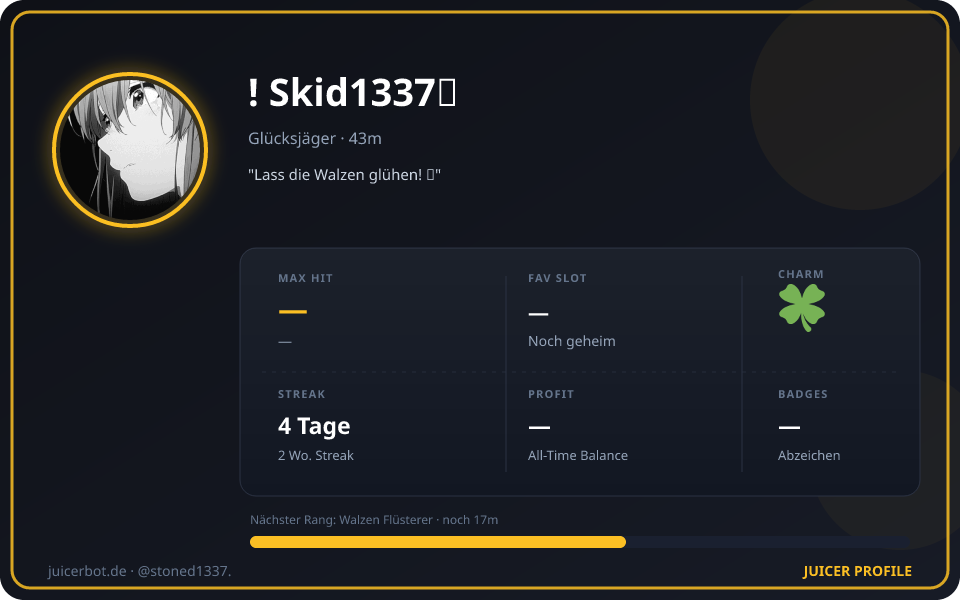 Profil-Karte von !    Skid1337🪐