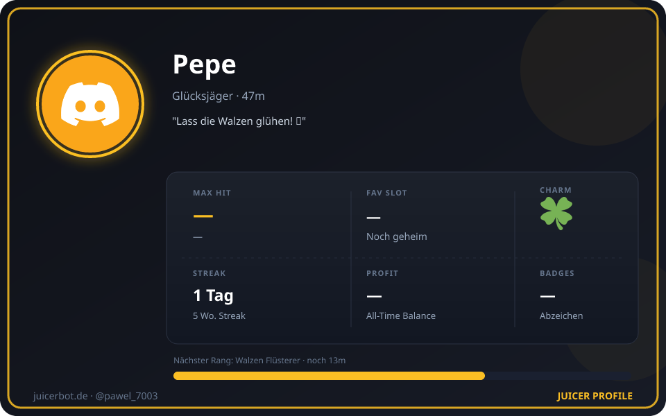 Profil-Karte von Pepe