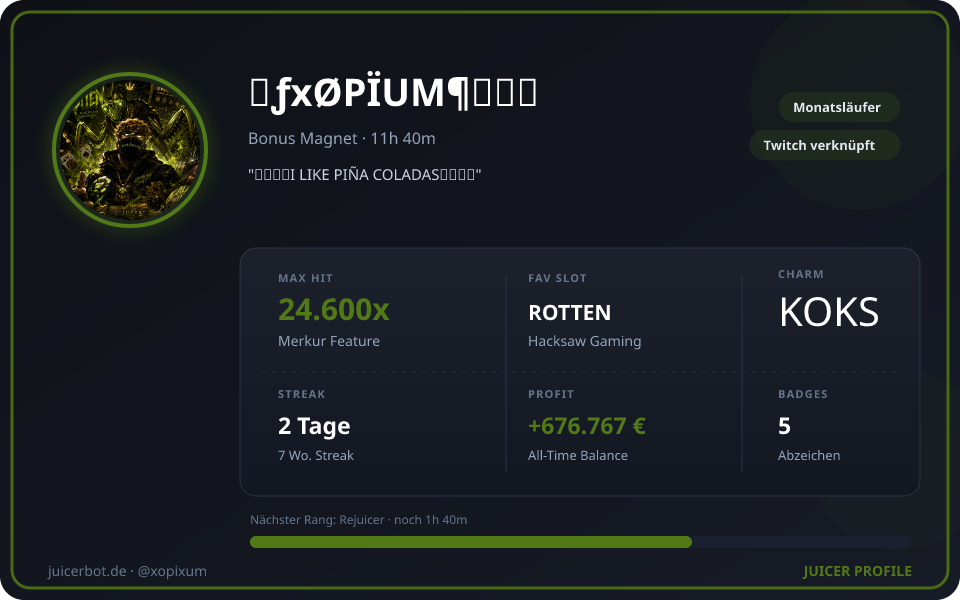 Profil-Karte von ┼ƒxØPÏUM¶♪♠┼
