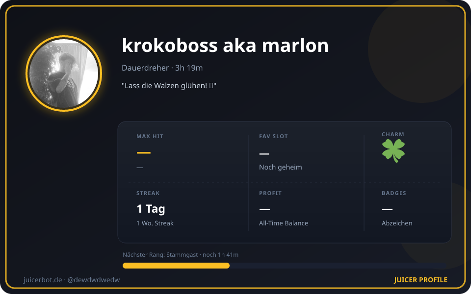 Profil-Karte von krokoboss aka marlon