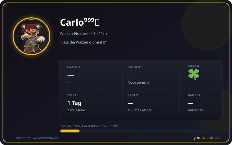 Profil-Karte von Carlo⁹⁹⁹ツ