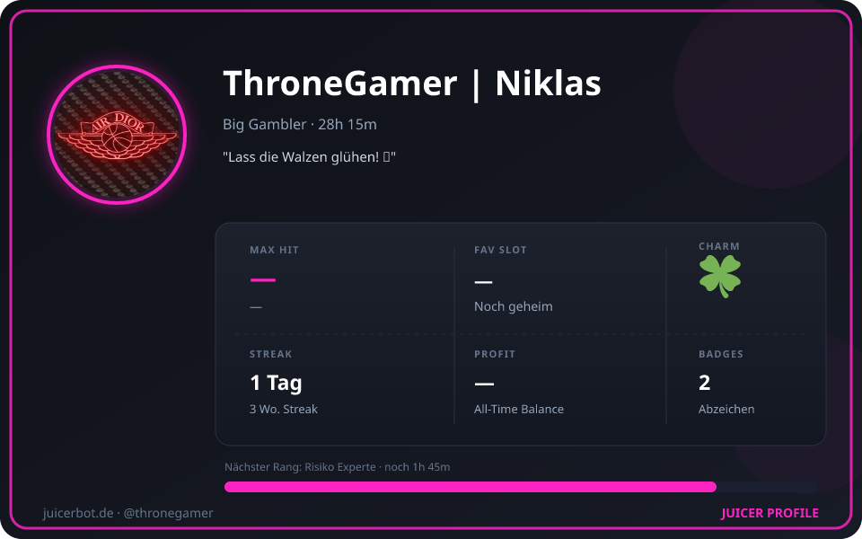 Profil-Karte von ThroneGamer | Niklas