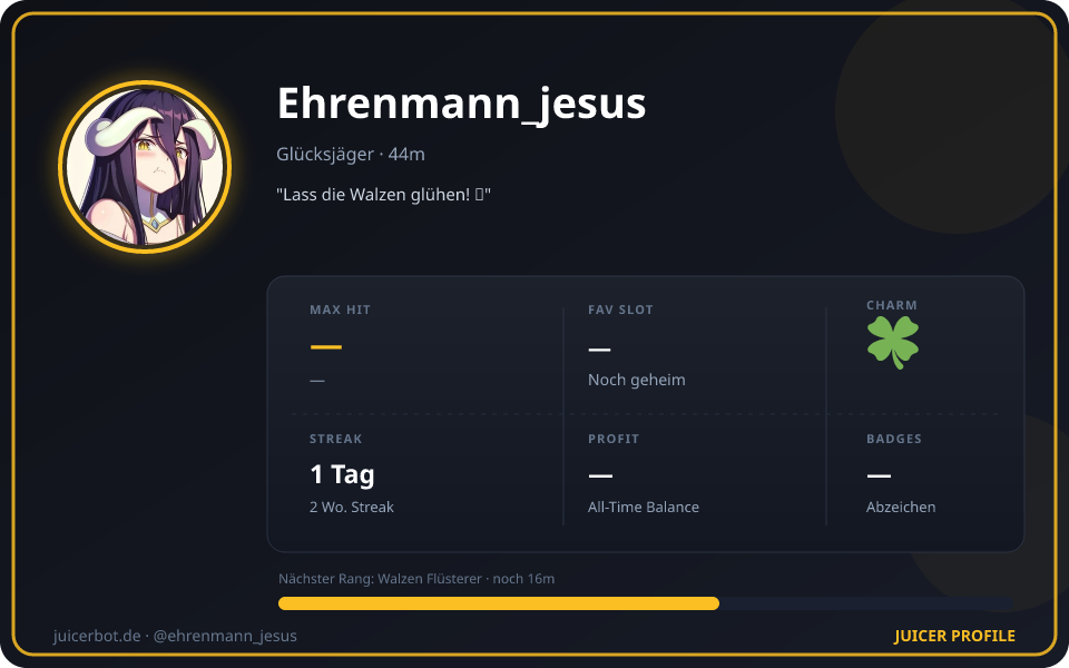 Profil-Karte von Ehrenmann_jesus