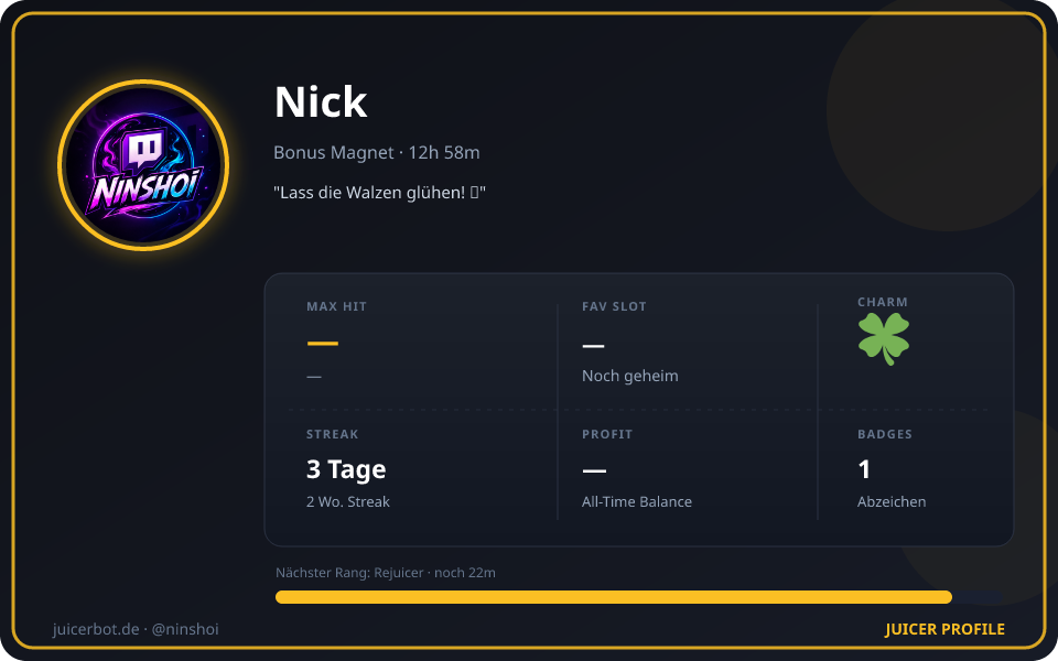 Profil-Karte von Nick