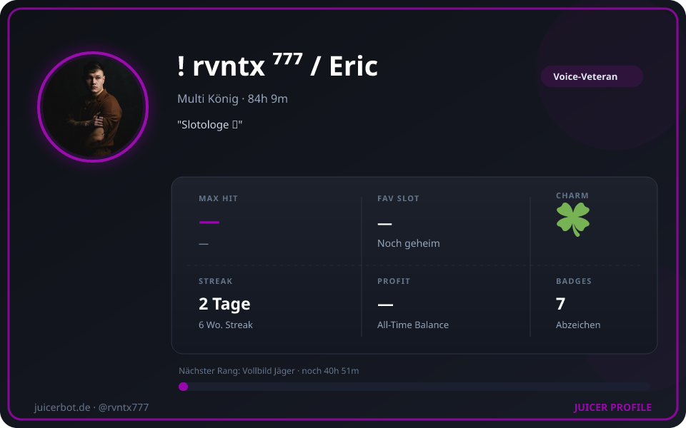 Profil-Karte von ! rvntx ⁷⁷⁷ / Eric