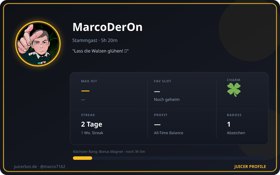 Profil-Karte von MarcoDerOn
