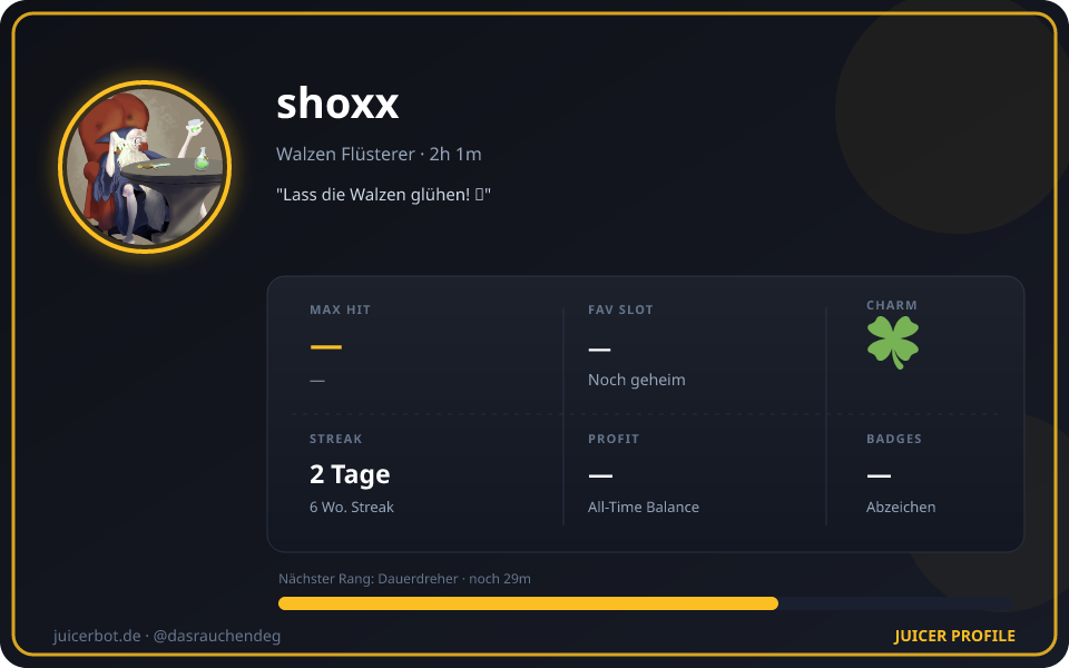 Profil-Karte von shoxx