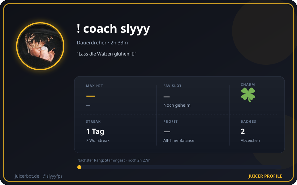 Profil-Karte von ! coach slyyy