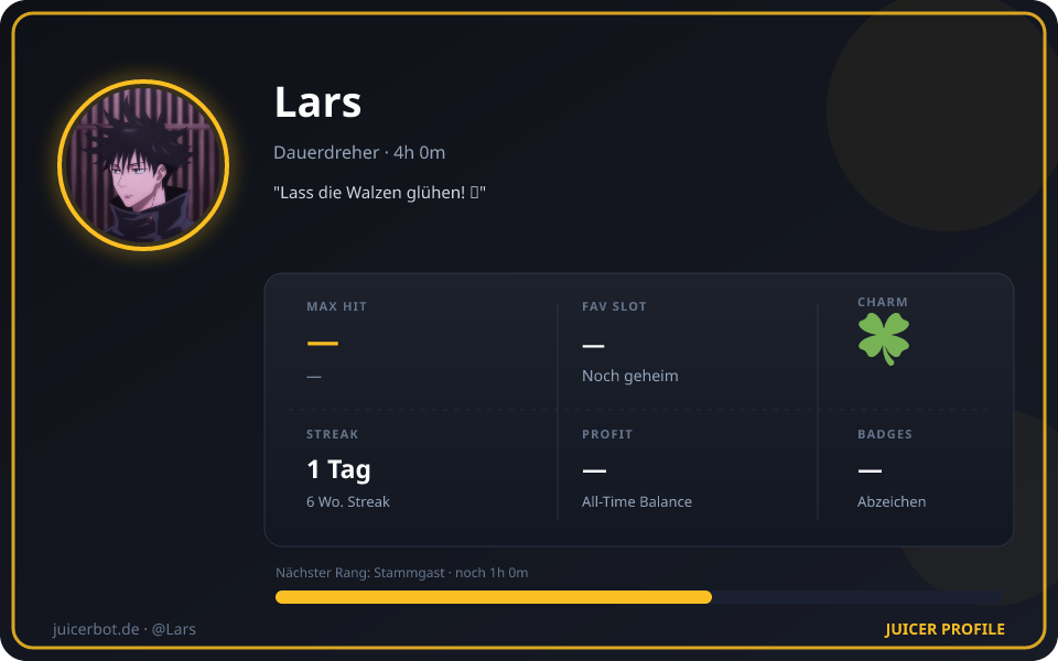 Profil-Karte von Lars