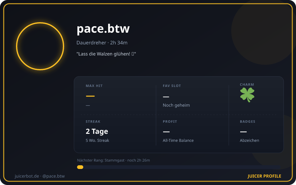 Profil-Karte von pace.btw