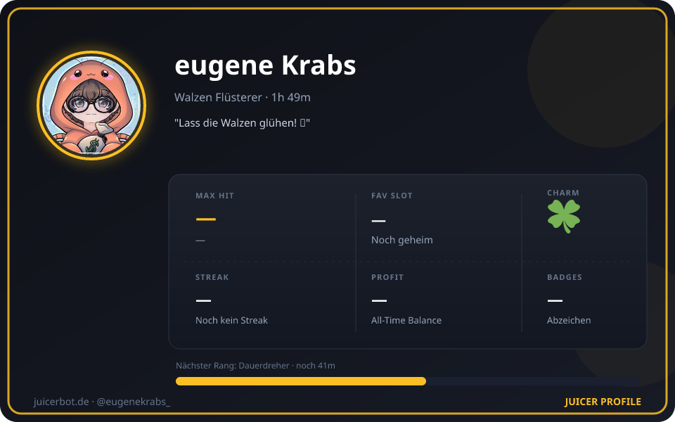 Profil-Karte von eugene Krabs