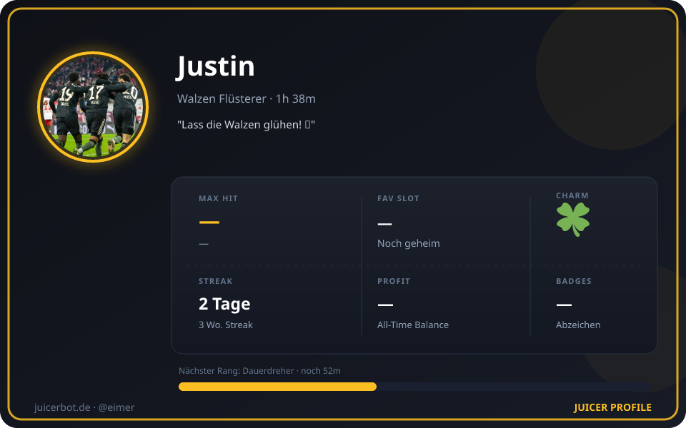 Profil-Karte von Justin