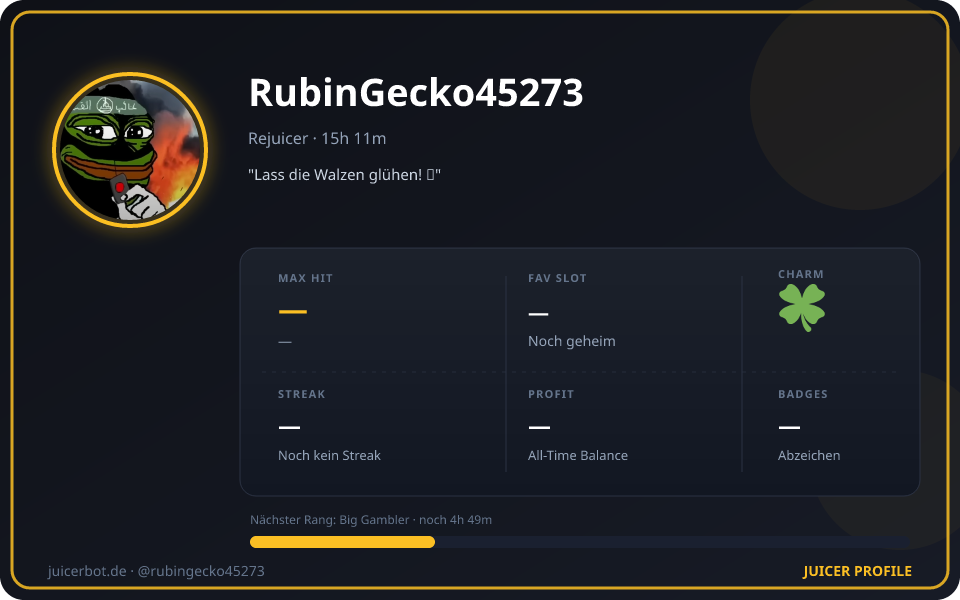 Profil-Karte von RubinGecko45273