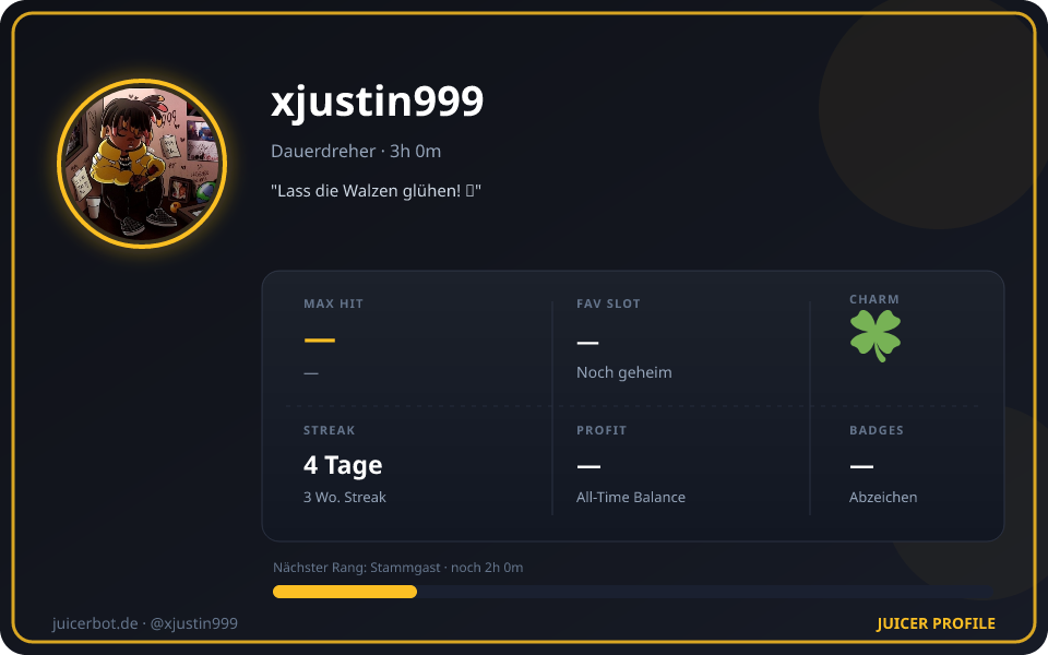Profil-Karte von xjustin999