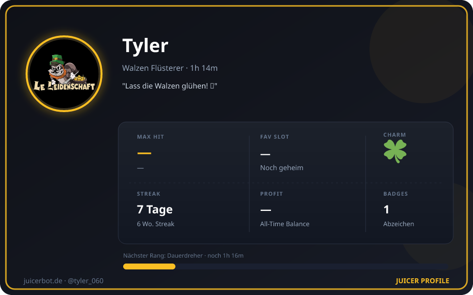 Profil-Karte von Tyler