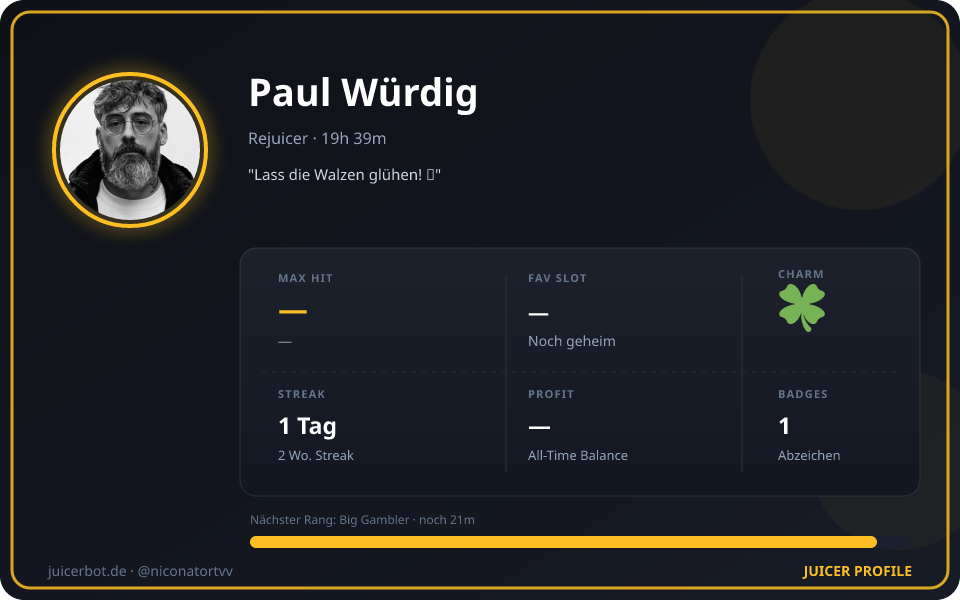 Profil-Karte von Paul Würdig